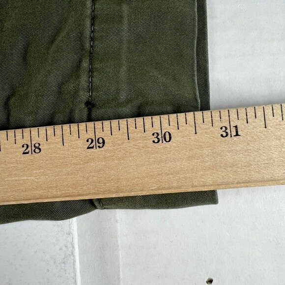 Frame Pants Women's 33x30* Le Tomboy Wide Leg Dark Green Stretch Trousers Tag 31 - Picture 12 of 16
